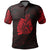 Hei Matau Maori Tattoo Polo Shirt Red Unisex Black - Polynesian Pride