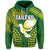 (Custom and Number) Tailevu Fiji Rugby Hoodie LT6 Unisex Green - Polynesian Pride