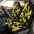 Hawaii Car Seat Covers - Hibiscus Plumeria Pattern - 05 N3 Universal Fit Black - Polynesian Pride