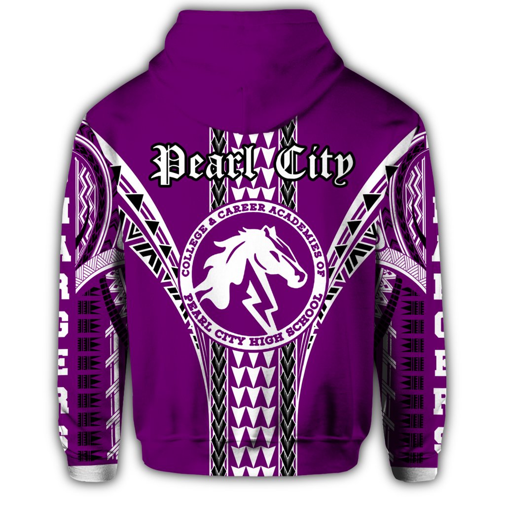 Hawaii Hoodie Pearl City High Zip Hoodie - Polynesian Pride