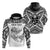 Custom Guam Rugby Hoodie Polynesian Patterns White Ver.2 LT16 Unisex White - Polynesian Pride