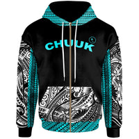 Chuuk Zip Hoodie Minimalist Style Unisex Black - Polynesian Pride