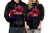 Valentine Day Guam Couple Hoodie Heart Tribal LT12 - Polynesian Pride