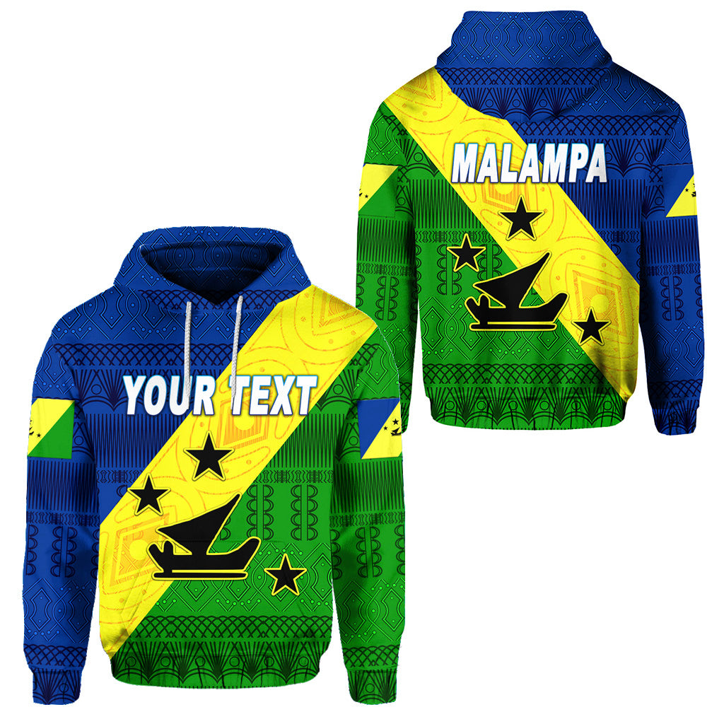 Custom Malampa Province Hoodie Vanuatu Pattern Traditional Style LT8 Unisex Blue - Polynesian Pride