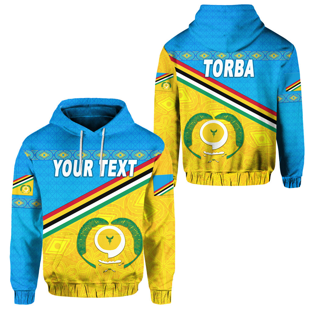 Custom Torba Province Hoodie Vanuatu Pattern Unique Style LT8 Unisex Blue - Polynesian Pride