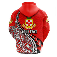 Custom Kolisi Tonga Zip Hoodie Mate Maa Tonga Polynesian Free Style - Polynesian Pride