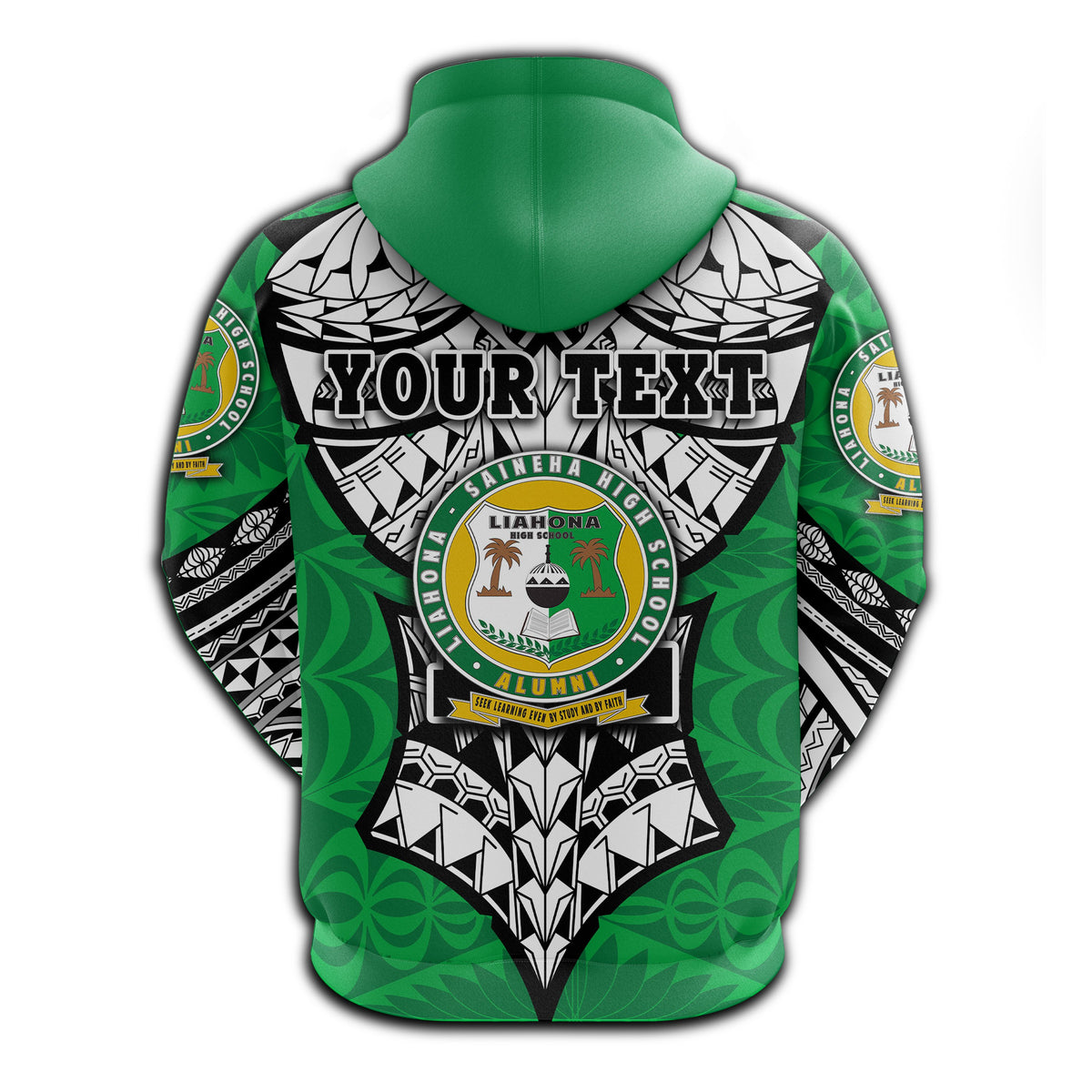 Custom Liahona Tonga Zip Hoodie Polynesian Style Version 2 - Polynesian Pride