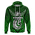 Custom Maori Aotearoa Manania Hoodie Simple Sport Style Green LT16 - Polynesian Pride