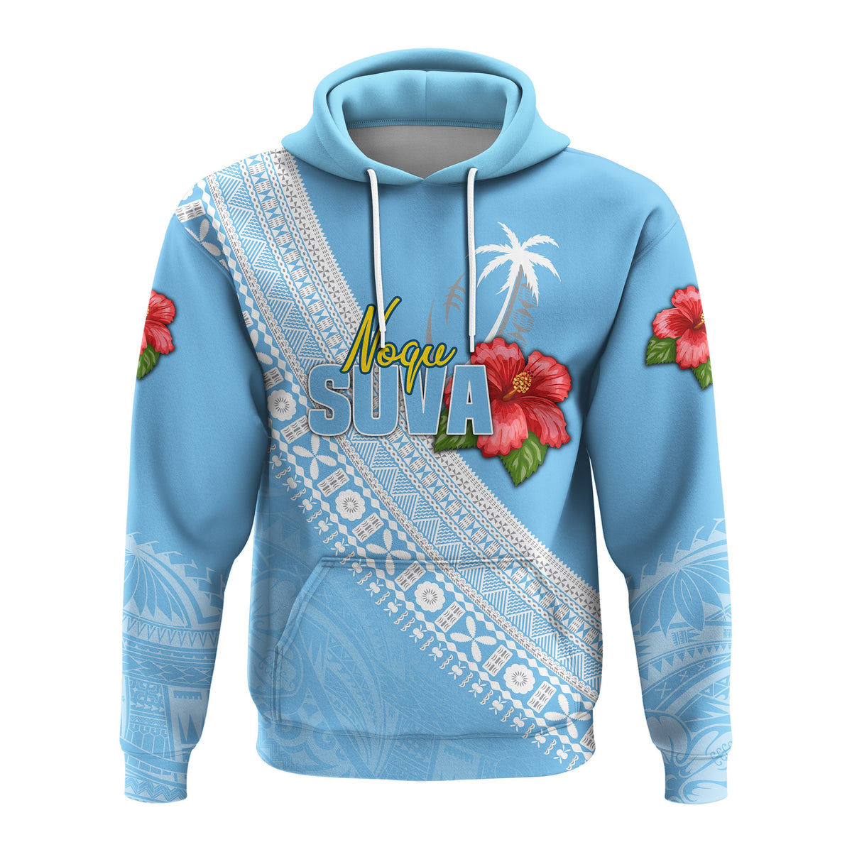 Custom Suva Rugby Hoodie Polynesian Fiji Style - Polynesian Pride