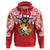 Custom Tonga Rugby Hoodie Royal Style - Polynesian Pride