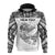 Custom Guam Rugby Hoodie Polynesian Patterns White Ver.2 LT16 - Polynesian Pride