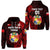 Custom Tonga Coat of Arms Hoodie Simple Vibes Red, Custom Text and Number LT8 Unisex Red - Polynesian Pride