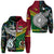 Custom Vanuatu New Zealand Hoodie Together Paua Shell LT8 Unisex Red - Polynesian Pride