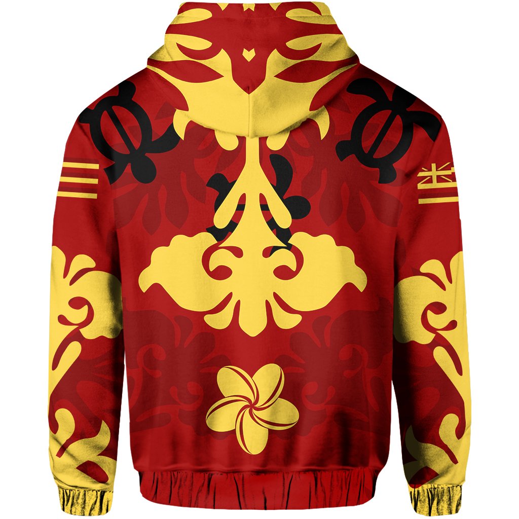 Hawaii Hoodiean Quilt Style Zip Hoodie - Polynesian Pride