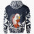 American Samoa Custom Hoodie The Eagle With Polynesian Pattern Version Black - Polynesian Pride