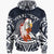 American Samoa Custom Hoodie The Eagle With Polynesian Pattern Version Black Unisex Black - Polynesian Pride