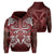 Custom Hawaii Love Valentines Day Turtle Polynesian Hoodie Bray Style Unisex Red - Polynesian Pride