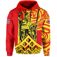 Hawaii Hoodie King Polynesian Mauna Kea - Polynesian Pride