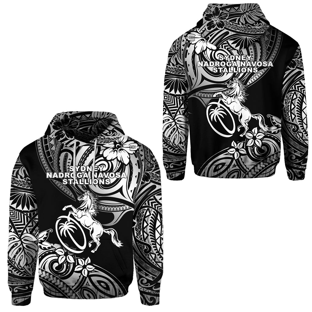 Fiji Rugby Hoodie Sydney Nadroga Navosa Stallions Unique Vibes Black LT8 Unisex Black - Polynesian Pride