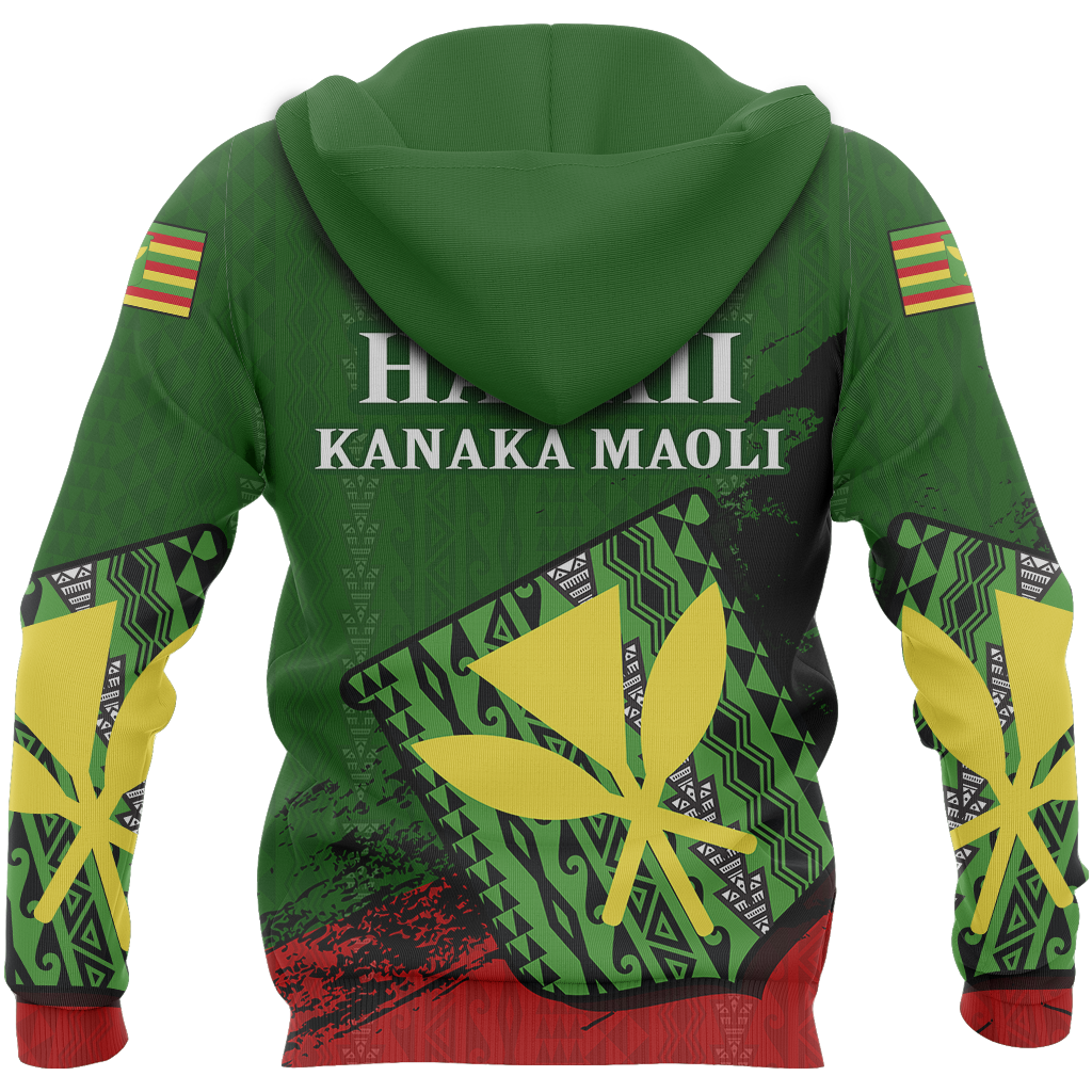 Hawaii Hoodie Kanaka Maoli Flag Special - Polynesian Pride