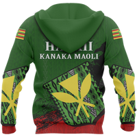 Hawaii Hoodie Kanaka Maoli Flag Special - Polynesian Pride