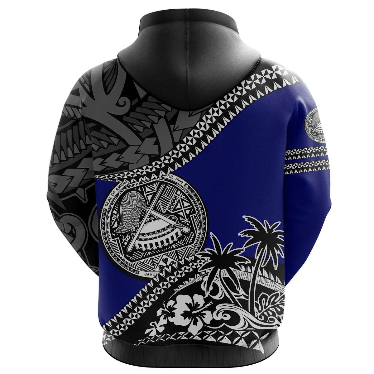 American Samoa Hoodie Fall In The Wave K7 - Polynesian Pride