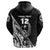 Custom Guam Rugby Hoodie Polynesian Patterns Style Black LT16 - Polynesian Pride