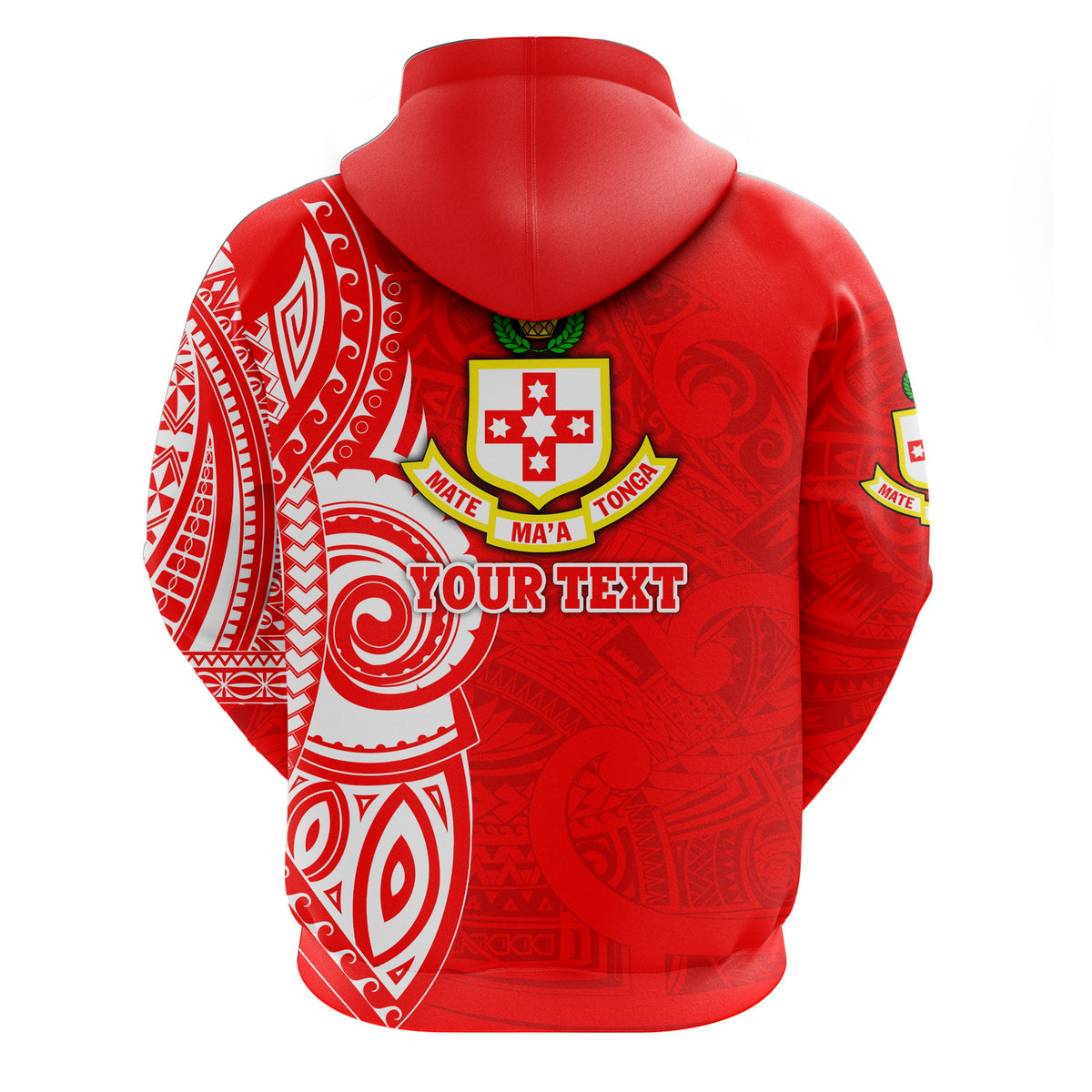 Custom Kolisi Tonga Zip Hoodie Mate Maa Tonga Polynesian Tattoo Style - Polynesian Pride