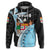 Custom Fiji Tapa Rugby Hoodie Armor Style Black - Polynesian Pride