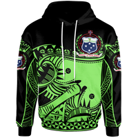 Samoa Custom Hoodie Dynamic Sport Style Green Neon Color Unisex Green - Polynesian Pride