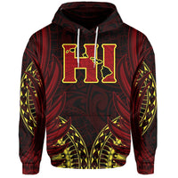 Hawaiian Hoodie Kanaka Wings Hawaii Hoodie JV Style - Polynesian Pride