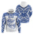 Custom Guam Rugby Hoodie Polynesian Patterns Blue LT16 Unisex Blue - Polynesian Pride