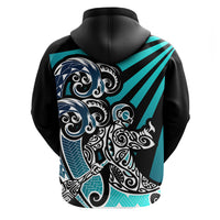 Custom Maori Aotearoa Hoodie New Zealand Simple Style LT16 - Polynesian Pride