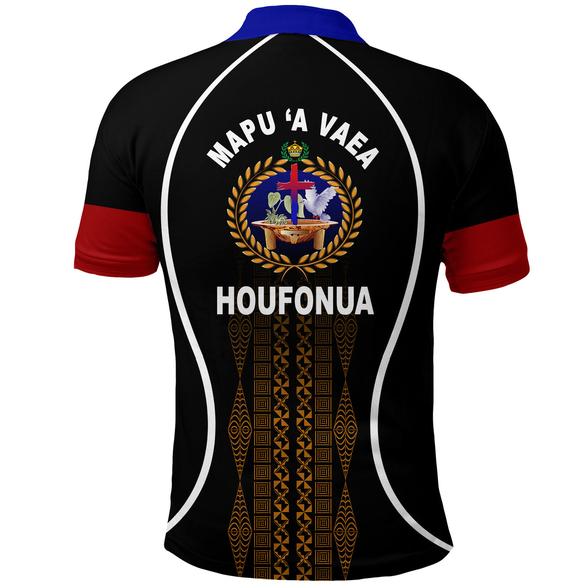 Tonga Mapu A Vaea Polo Shirt Houfonua Original Style LT8 - Polynesian Pride