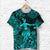 Hawaii Hula Girl Polynesian T Shirt Unique Style Turquoise LT8 - Polynesian Pride