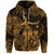 Hawaii Hula Girl Polynesian Zip Hoodie Unique Style Gold LT8 - Polynesian Pride