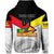 Custom Papua New Guinea SP Hunters Hoodie Rugby Original Style White, Custom Text and Number LT8 - Polynesian Pride