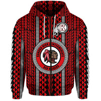 Hawaii Kahuku School Zip Hoodie Kahuku High School Simple Style LT8 - Polynesian Pride