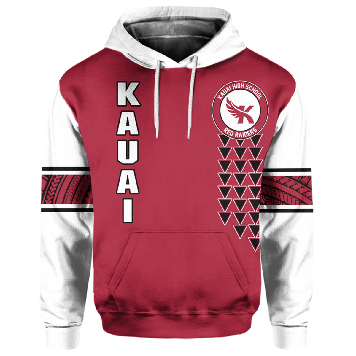 Custom Hawaii Hoodie Kauai High Custom Your Class Pullover Hoodie - Polynesian Pride