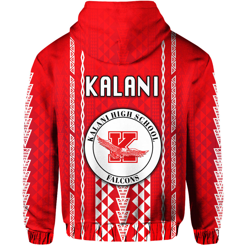 Hawaii Kalani High School Hoodie Falcons Simple Style LT8 - Polynesian Pride