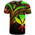 Hawaii Kanaka Maoli T Shirt Reggae Color Cross Style - Polynesian Pride