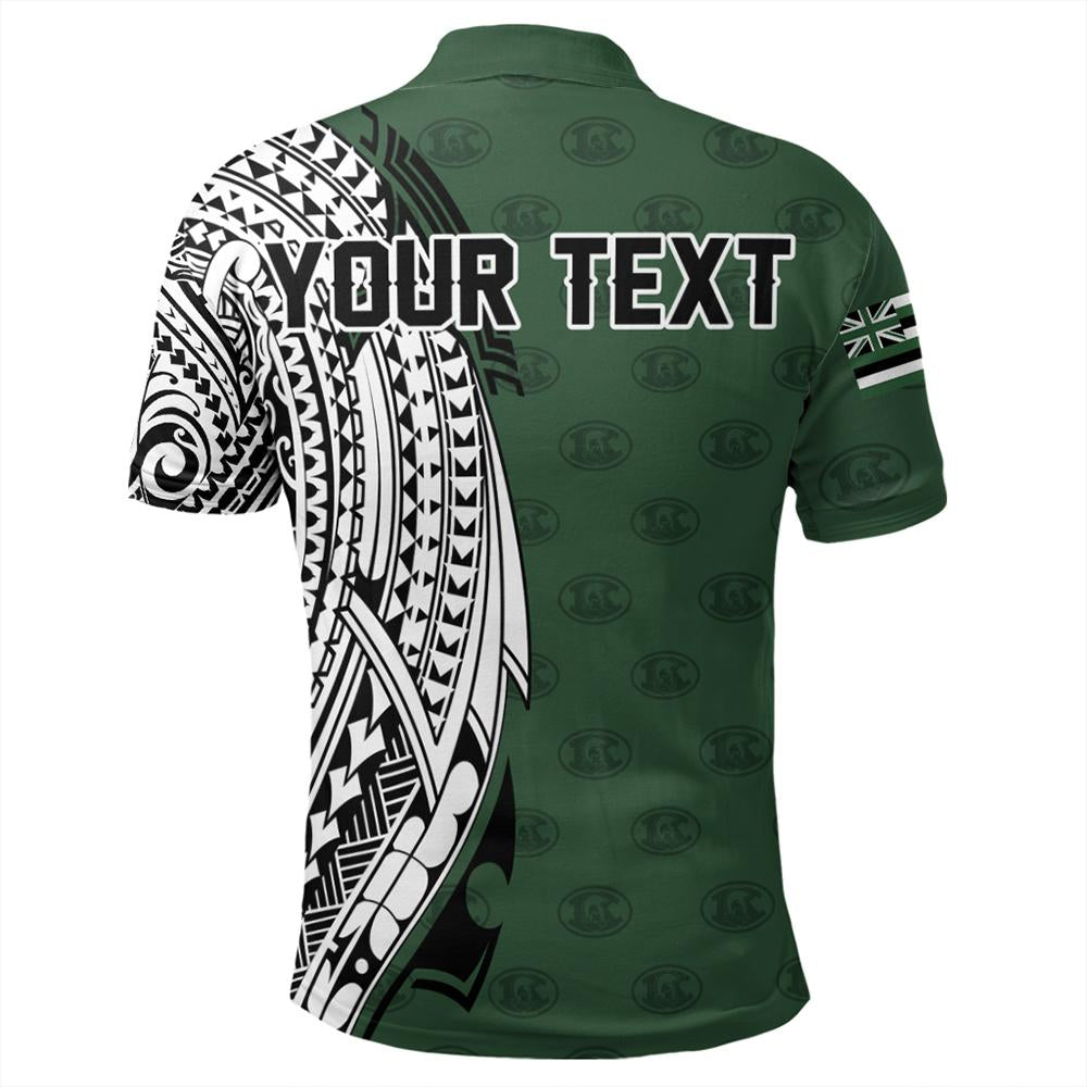 Custom Hawaii Polo Shirt Kapaa High Tribal Kakau Polo Shirt - Polynesian Pride