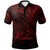 Kiribati Polo Shirt Red Color Cross Style Unisex Black - Polynesian Pride