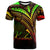 Kiribati T Shirt Reggae Color Cross Style Unisex Black - Polynesian Pride