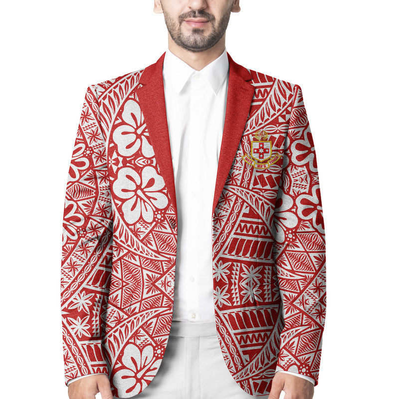 Tonga Kolisi Tonga College Blazer Kupesi Vibes - Red LT8 Unisex Red - Polynesian Pride