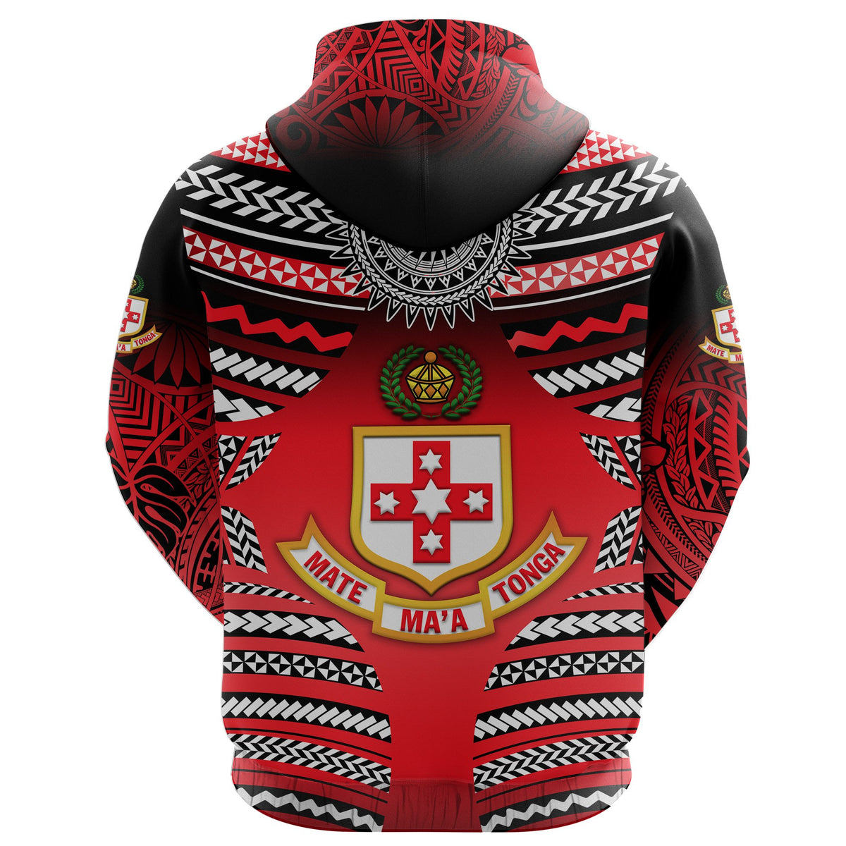 Kolisi Tonga Zip Hoodie Mate Maa Tonga Creative Style - Polynesian Pride