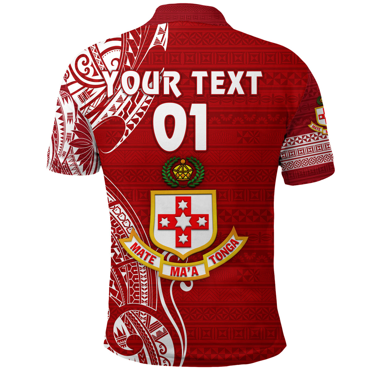 Custom Kolisi Tonga Mate Maa Tonga Polo Shirt Original, Custom Text and Number LT8 - Polynesian Pride