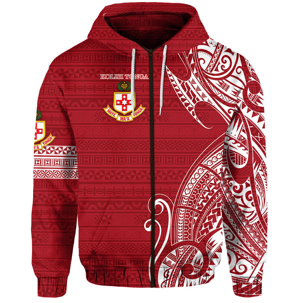 Kolisi Tonga Mate Maa Tonga Zip Hoodie Laione Ashburton Old Boys LT8 - Polynesian Pride