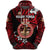 Kolisi Tonga Zip Hoodie Mate Maa Tonga Unique Vibes Lion Unisex Red - Polynesian Pride