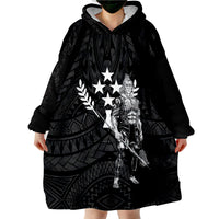 Kosrae Micronesian Warrior Wearable Blanket Hoodie LT9 - Polynesian Pride
